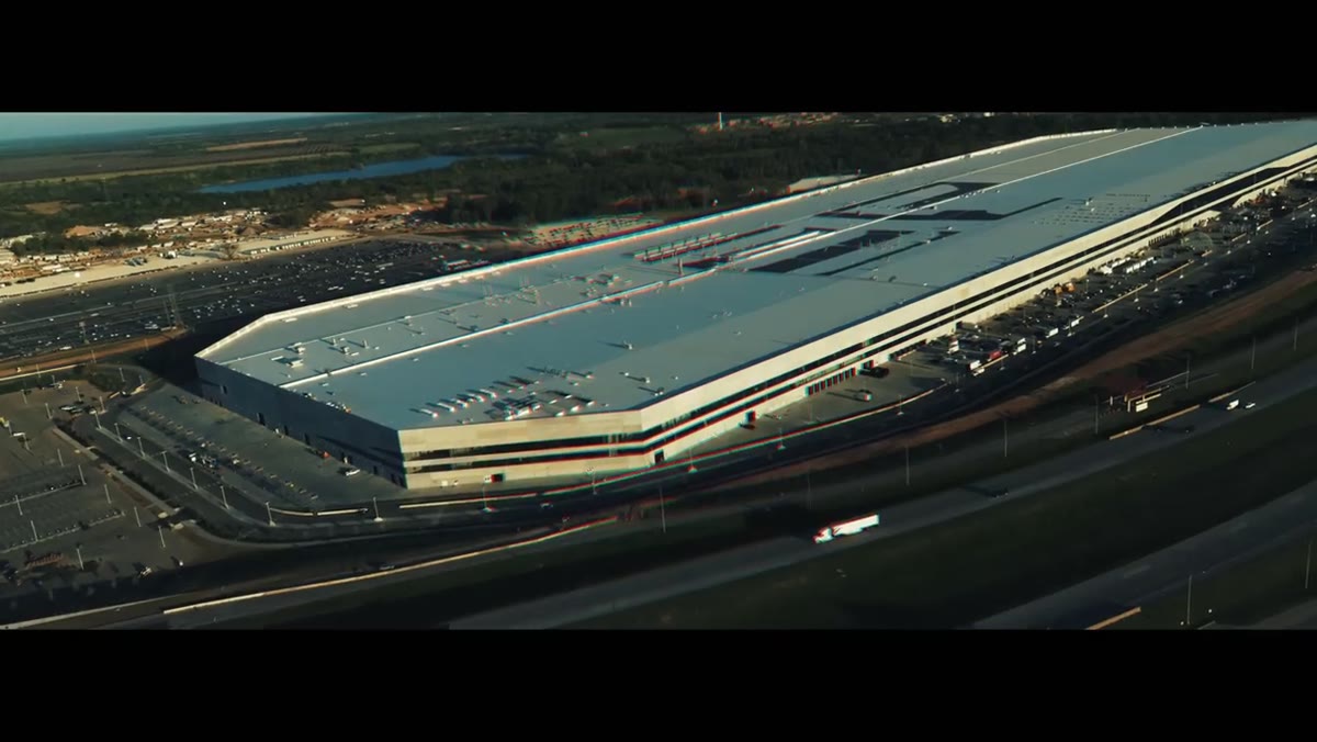 Film still from Tesla Cyber Rodeo Recap 2022